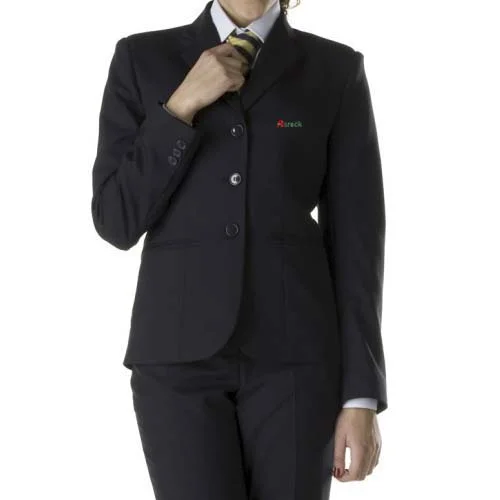 EliteFront Blue Receptionist Uniform Suit